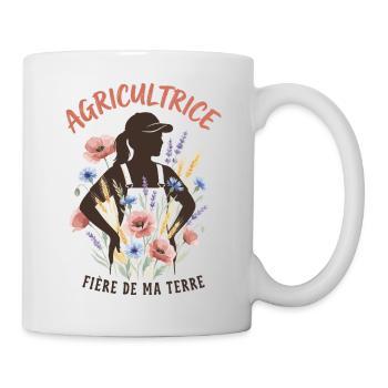 Agricultrice Métier Agriculture Femme - Mug blanc - blanc - Droite