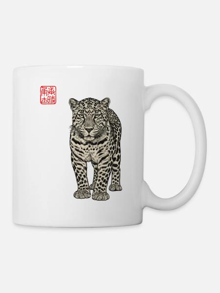 Leopard Asiatisch - Tasse - Weiß