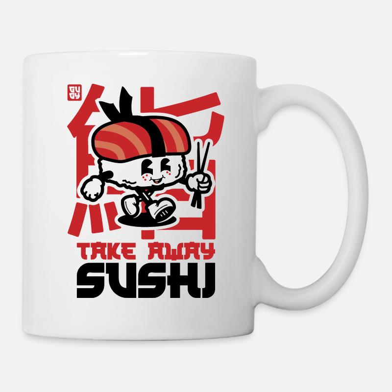 Sushi à emporter - Mug blanc - blanc