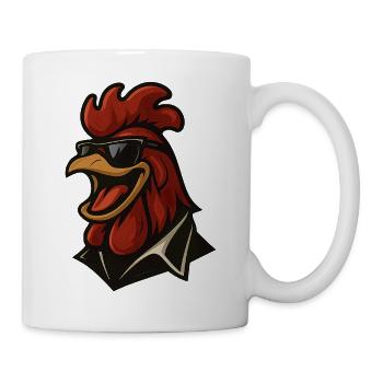 Wach auf mit Stil - Tasse - Weiß - Rechts
