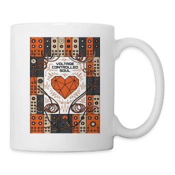 Une âme sous tension. Synthé - Mug blanc - blanc - Droite