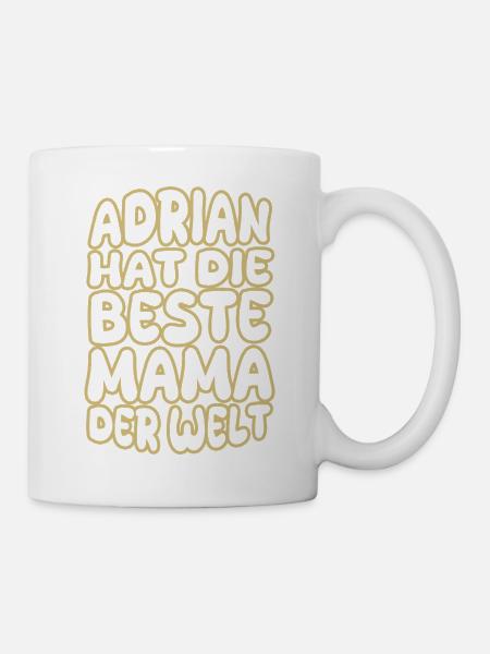 Geschenk für Adrian - Tasse - Weiß