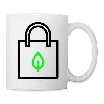 Drap de sac en tissu - Mug blanc - blanc - Droite
