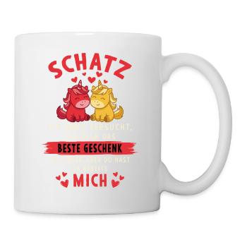 Honey, you already have me unicorn design - Mug - white - Right