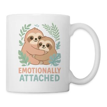 Sloth Couple – Cute Design with Emotion - Mug - white - Right