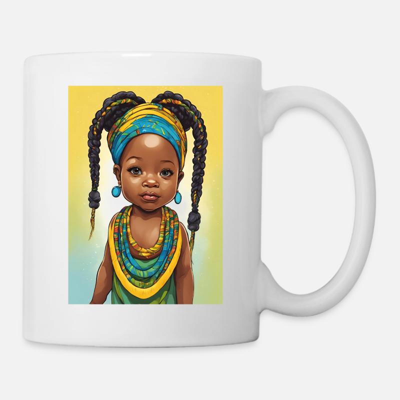 African girl - Mug blanc - blanc