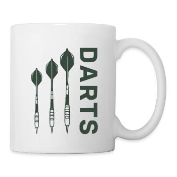 Darts Design Green with Darts - Mug - white - Right