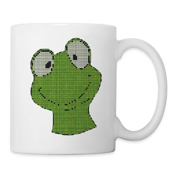 Pixel Frog Green Pixel Smiley - Mug - white - Right