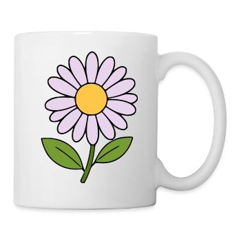 flower pastel flowers blossom lilac - Mug - white - Right