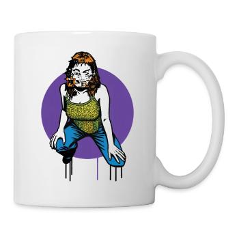 HACKER GIRL - geek & scifi - Mug - white - Right