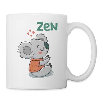 Koala Zen in Orange Sweater - Mug - white - Right