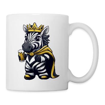 Zebra Beer King - Mug - white - Right
