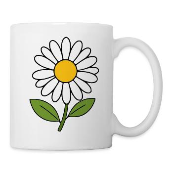 Flower White White Flowers Daisy Blossom - Mug - white - Right