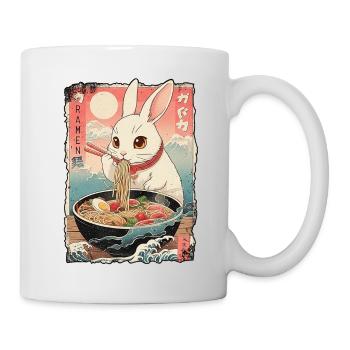 Kawaii Rabbit Ramen Noodles - Mug - white - Right