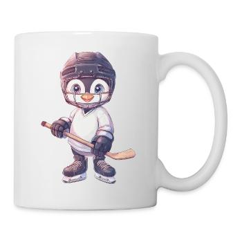 Süßer Pinguin Cartoon Eishockey Spieler Sport - Mug - white - Right