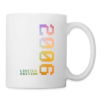 20e anniversaire 2006 Cadeau Pixel - Mug blanc - blanc - Droite