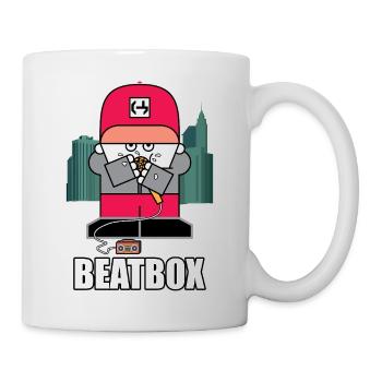 Beatbox City Cartoon - Tasse - Weiß - Rechts