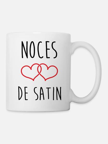 Satin-Hochzeit 24 Jahre Liebe - Tasse - Weiß