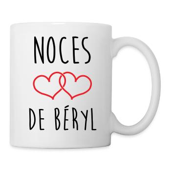 Beryl Hochzeit: 23 Jahre Liebe - Tasse - Weiß - Rechts