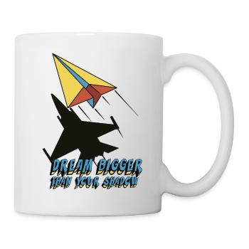 Dream bigger than your shadow - Mug - white - Right