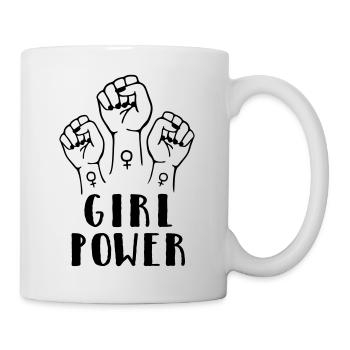 Le pouvoir des filles - Mug blanc - blanc - Droite