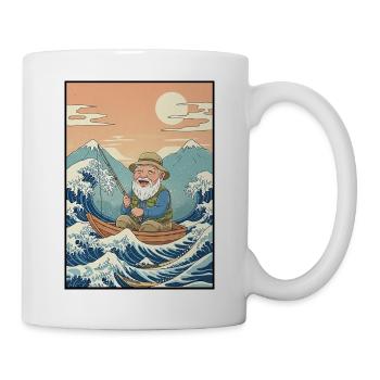 Kawaii Angler - Tasse - Weiß - Rechts
