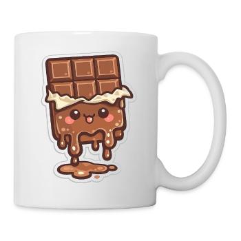 Schmelzende Schoko-Tafel  - Tasse - Weiß - Rechts