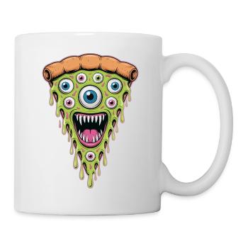 Drippy Eye Pizza Monster - Mug - white - Right