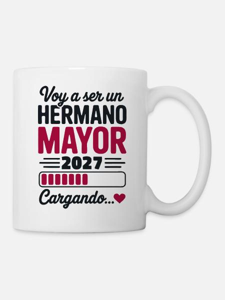 Je vais être grand frère en 2027 - Mug blanc - blanc