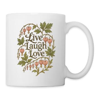Live Laugh Love Botanical Hearts - Mug - white - Right