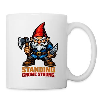 Böser Gnom, Dunkler Gnom, Goth-gnom, Lustiger Gnom - Tasse - Weiß - Rechts