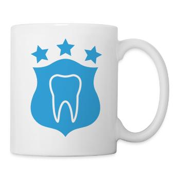 Bouclier Dentaire Trois Étoiles - Mug blanc - blanc - Droite