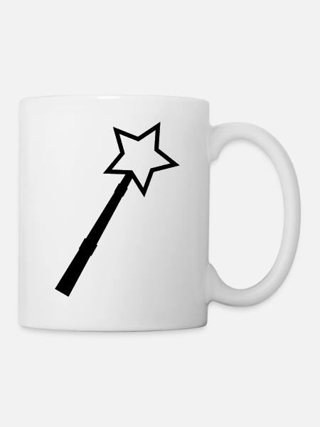 Zauberstab - Tasse - Weiß