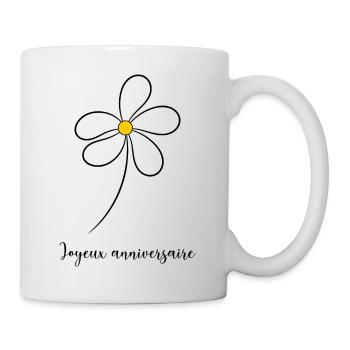 JAHRESTAG. ALLES GUTE ZUM GEBURTSTAG. ALLES GUTE ZUM GEBURTSTAG. - Tasse - Weiß - Rechts