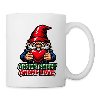 Böser Gnom, Dunkler Gnom, Goth-gnom, Lustiger Gnom - Tasse - Weiß - Rechts