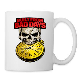 Built From Bad Days Totenkopf Skull Motivation - Mug - white - Right