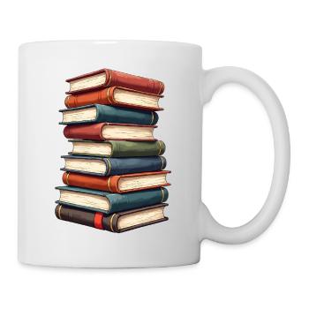 Bücher - Tasse - Weiß - Rechts