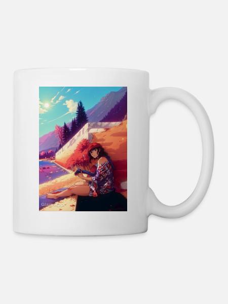Am See - Tasse - Weiß