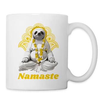 yoga panda namaste meditation om yogi buddha LOL - Mug - white - Right