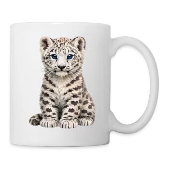 Sia Schneeleopard - Tasse - Weiß - Rechts