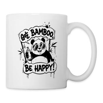 Panda Graffiti Be Happy - Mug blanc - blanc - Droite
