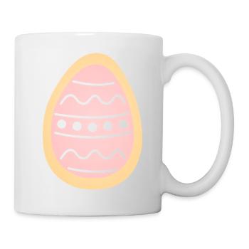Pastell-Ostereier-Keks - Tasse - Weiß - Rechts