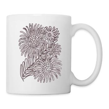 Monochrome Daisy Bloom - Mug - white - Right
