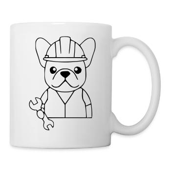 Outil de mécanique Frenchie - Mug blanc - blanc - Droite