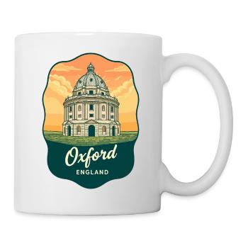 Oxford Radcliffe Camera Vintage Badge - Mug - white - Right