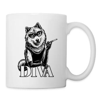 Eurasier | Diva - Tasse - Weiß - Rechts