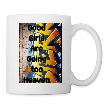 Good Girls Going to Heaven Graffiti - Tasse - Weiß - Rechts