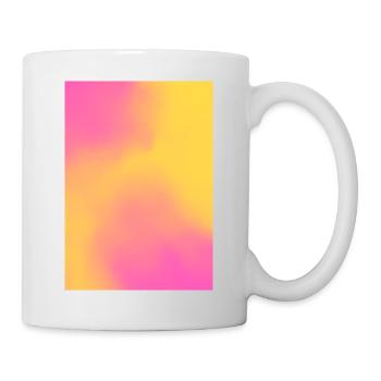 Dégradé - jaune rose personnalisable - Mug blanc - blanc - Droite