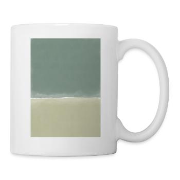 Green blocks - customizable - Mug - white - Right