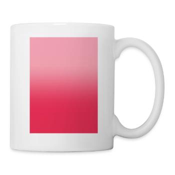 Gradient - pink red customizable - Mug - white - Right